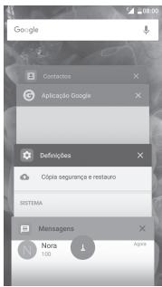 ALCATEL SHINE LITE - Consultar aplicacoes recentamente realizadas - 1