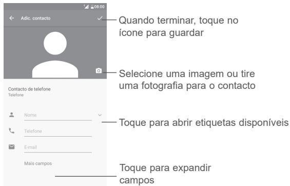 ALCATEL SHINE LITE - Adicional um contacto - 1