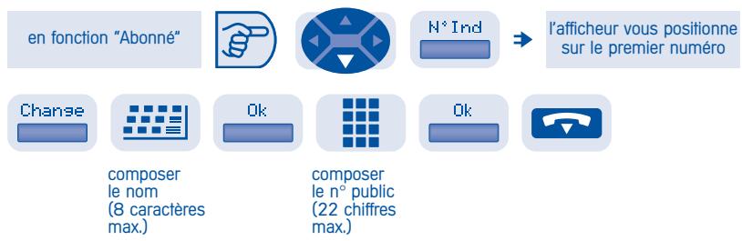 ALCATEL 1998 - Répertoire individuel d'un abonné (N° Ind) - 1