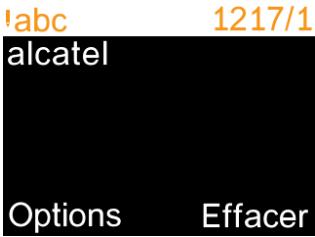 ALCATEL 2008G - Comment composer un message : - 1