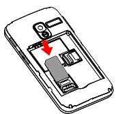 ALCATEL 2008G - Insérer ou extraire la carte SIM - 1