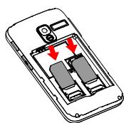 ALCATEL 2008G - Insérer ou extraire la carte SIM - 5