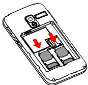 ALCATEL 2008G - Insérer ou extraire la carte SIM - 6