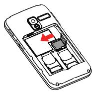 ALCATEL 2008G - Insérer ou extraire la carte SIM - 13