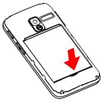 ALCATEL 2008G - Installer ou extraire la batterie - 2