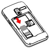 ALCATEL 2008G - Insérer ou extraire la carte SIM - 2