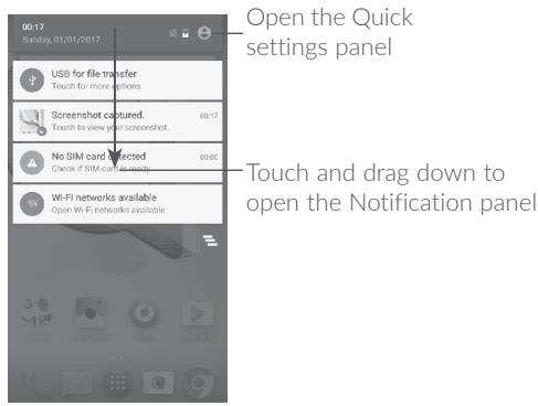 ALCATEL A5 LED - Notification panel - 1