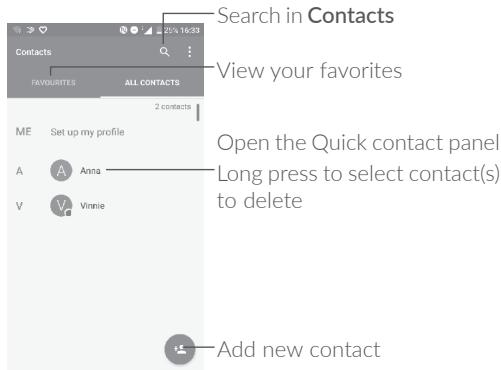 ALCATEL A5 LED - Consult your Contacts - 1