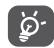 ALCATEL A5 LED - Inserting or removing the SIM/microSD card - 1