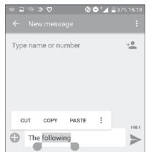 ALCATEL A5 LED - You can also insert new texts if preferred - 1
