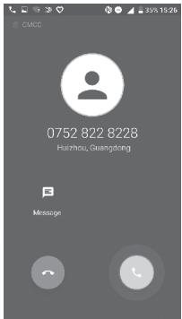 ALCATEL A5 LED - Answering or rejecting a call - 1