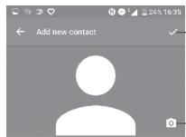 ALCATEL A5 LED - Adding a contact - 1