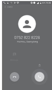ALCATEL A5 LED - Answering or rejecting a call - 2