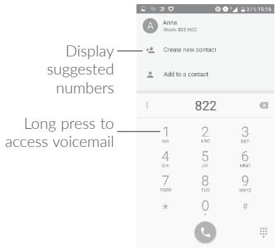 ALCATEL A5 LED - Making a call - 3