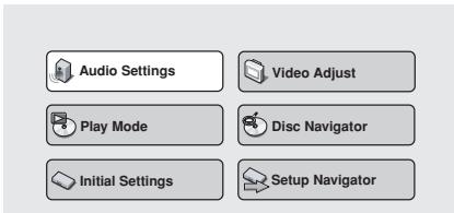 PIONEER DV-757AI - Press SETUP and select 'Audio Settings' from the on-screen display. - 1