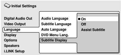 PIONEER DV-757AI - Subtitle Display - 1
