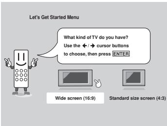 PIONEER DV-757AI - Use the Joystick (up/down) to choose a language, then press ENTER. - 2