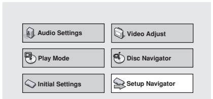PIONEER DV-757AI - Select 'Setup Navigator'. - 1