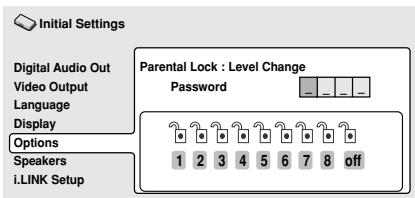 PIONEER DV-757AI - Use number buttons to enter your password, then press ENTER. - 1