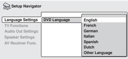 PIONEER DV-757AI - Select a DVD language. - 1