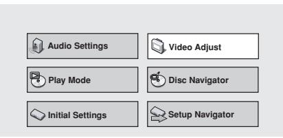 PIONEER DV-757AI - Press SETUP and select 'Video Adjust' from the on-screen display. - 1