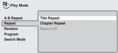 PIONEER DV-757AI - Select a repeat play option. - 1