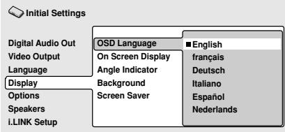 PIONEER DV-757AI - OSD Language (Idioma de los visualizadores en pantalla (OSD)) - 1