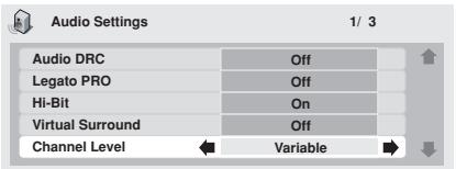 PIONEER DV-757AI - If you chose Variable, use the joystick (down) to proceed to the next screen. - 1
