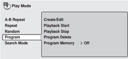 PIONEER DV-757AI - Other functions available from the program menu - 1