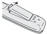 PIONEER DV-757AI - Putting the batteries in the remote control - 1