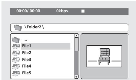 PIONEER DV-LX50 - Use the cursor buttons ( /  /  / ) and ENTER to navigate. Use the cursor up/down buttons ( / ) to move up and down the folder/file list. - 1