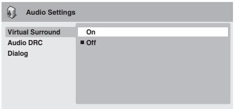 PIONEER DV-LX50 - Menu Audio Settings - 2