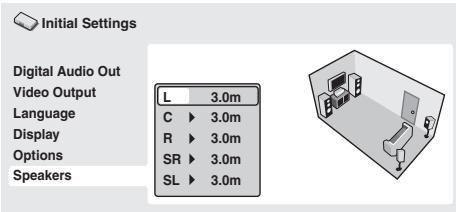 PIONEER DV-LX50 - Use the / (cursor up/down) to select a speaker. - 1