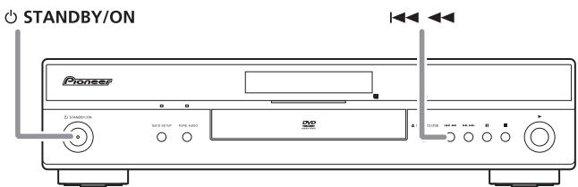 PIONEER DV-LX50 - Resetting the output resolution to the default setting with HDMI connection - 1