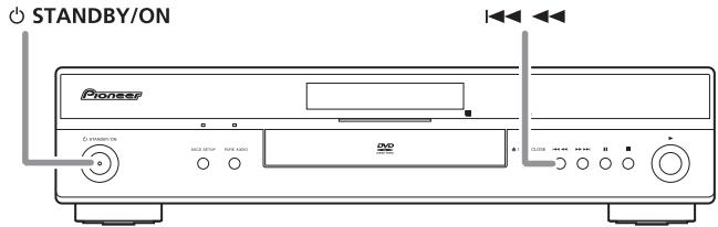 PIONEER DV-LX50 - Switching the video output to 576i/480i using the front panel controls - 1