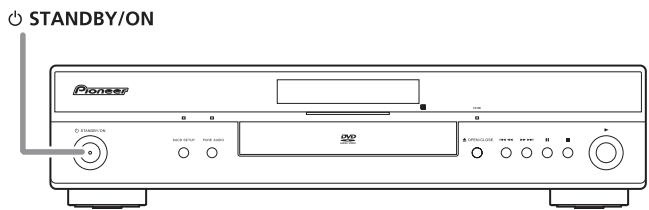 PIONEER DV-LX50 - Switching on and setting up - 2