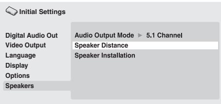 PIONEER DV-LX50 - Speaker Distance - 1