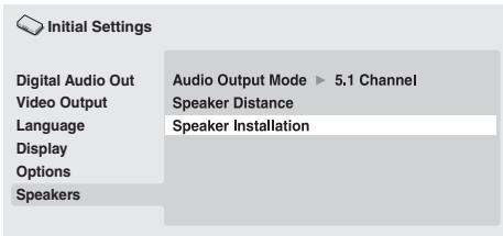 PIONEER DV-LX50 - Speaker Installation - 1