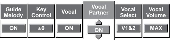 PIONEER DVD-V550 - Setting the "Vocal Partner" feature - 1