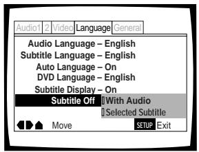 PIONEER DVD-V550 - Selecting the language of forced subtitles Expert - 1