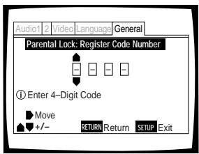 PIONEER DVD-V550 - Entering the password - 1