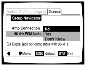 PIONEER DVD-V550 - Setting compatibility with 96 kHz output - 1