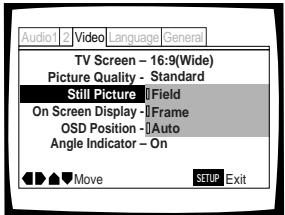 PIONEER DVD-V550 - Selecting the type of paused image to display Expert - 1
