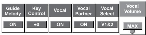 PIONEER DVD-V550 - Adjusting the volume of the vocal - 1