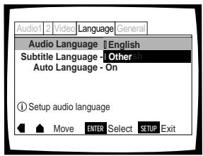 PIONEER DVD-V550 - When "Other" is selected - 1