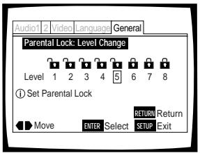 PIONEER DVD-V550 - Setting the Parental Lock level - 1