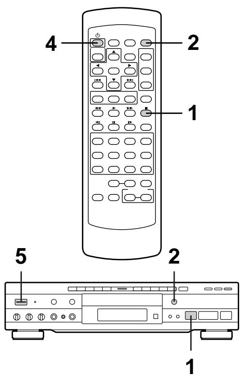 PIONEER DVD-V550 - Stopping Playback and Switching Power Off - 1