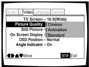PIONEER DVD-V550 - Selecting Picture Quality Appropriate for Program Content – DVD/Super VCD/Video CD - 1
