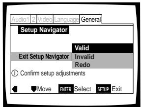 PIONEER DVD-V550 - Confirming the settings - 1