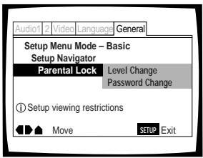 PIONEER DVD-V550 - Setting the Parental Lock Level - 1